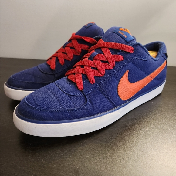 Nike SB Mavrk Low Sneakers Skate 434815-480 Blue Orange Canvas Men's Size 10 - Picture 9 of 10